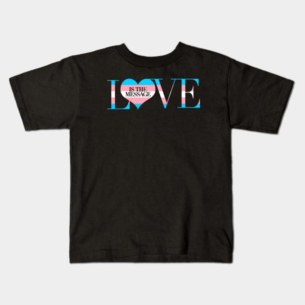 Love is the Message Kids T-Shirt by Nazonian